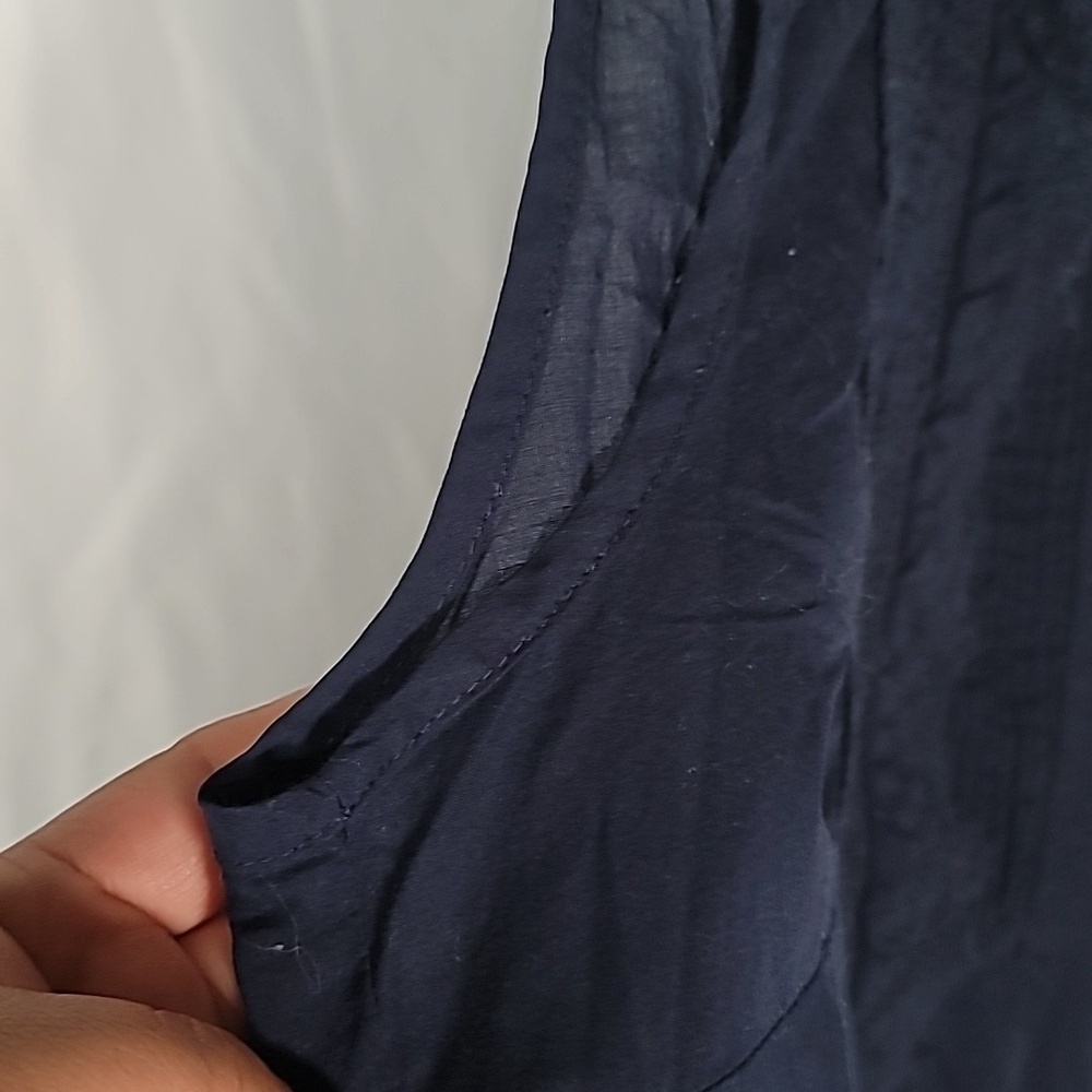 J.Crew Ruffle Trim Crepe Tank Top - Picture 5 of 7